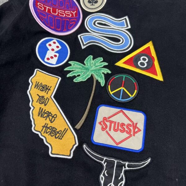 Stussy Souvenir Stadium Bomber Jacket Black