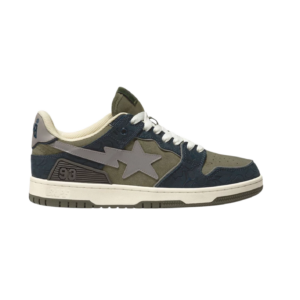 BAPE Sk8 Sta Army Green Dark Blue
