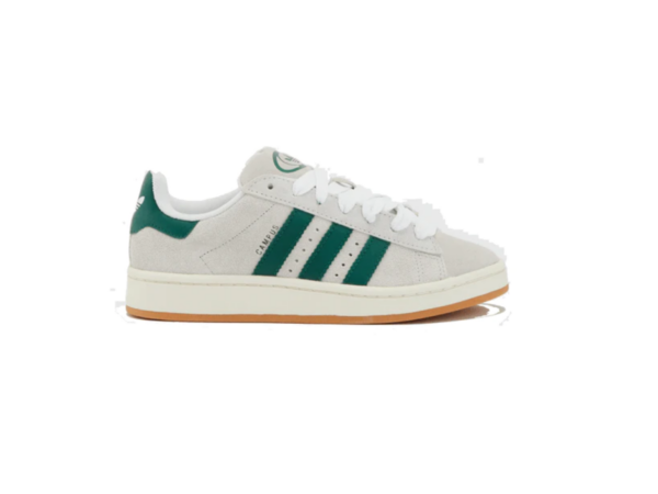 Adidas Campus 00s Crystal White Dark Green