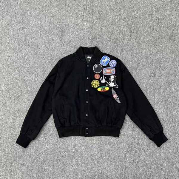 Stussy Souvenir Stadium Bomber Jacket Black