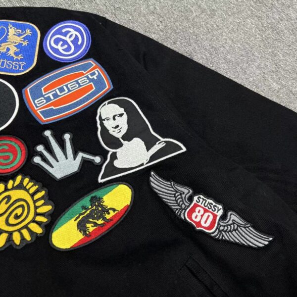 Stussy Souvenir Stadium Bomber Jacket Black