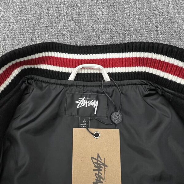 Stussy Souvenir Stadium Bomber Jacket Black
