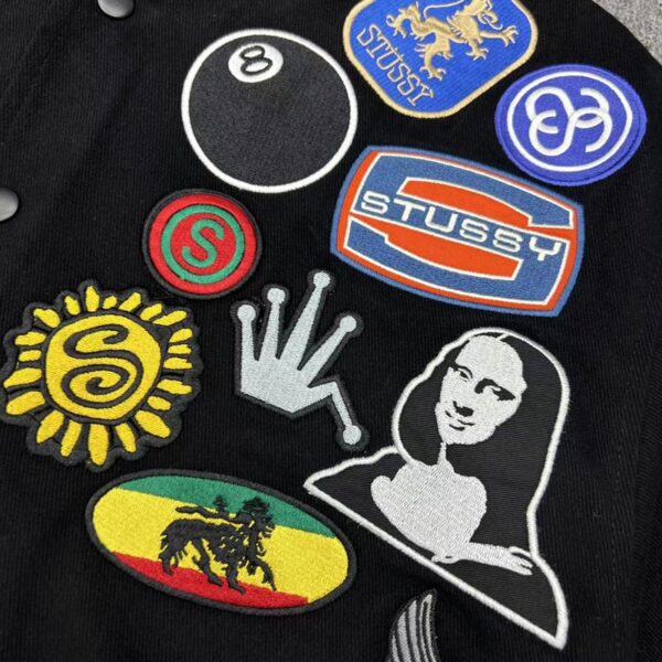 Stussy Souvenir Stadium Bomber Jacket Black