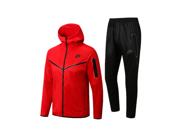 Nike Set: Tech Fleece – Red Black