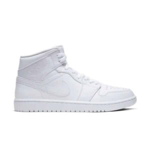 Jordan 1 Mid Triple White