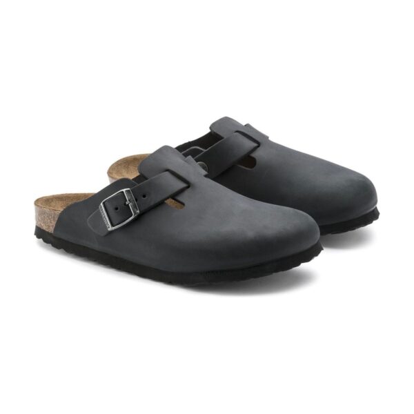Birkenstock Boston leather oiled black | STYLO