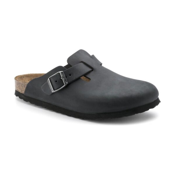 Birkenstock Boston leather oiled black | STYLO