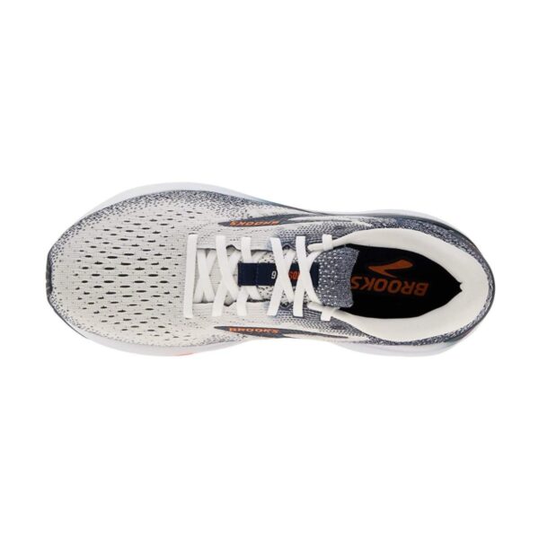 Brooks Ghost 16 White/ Peacoat/ Orange | STYLO