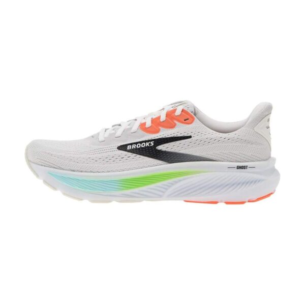 Brooks Ghost 17 White/ Pink Clay/ Gecko | STYLO