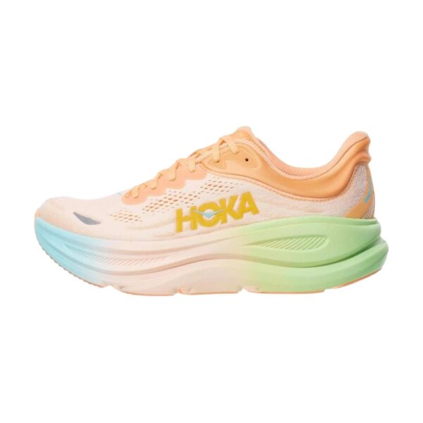 Hoka Bondi 9 Wide Frost Pale Tangerine | STYLO