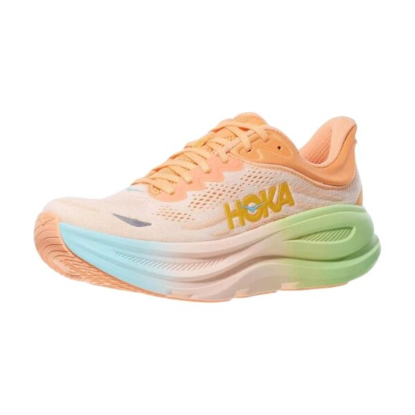 Hoka Bondi 9 Wide Frost Pale Tangerine | STYLO