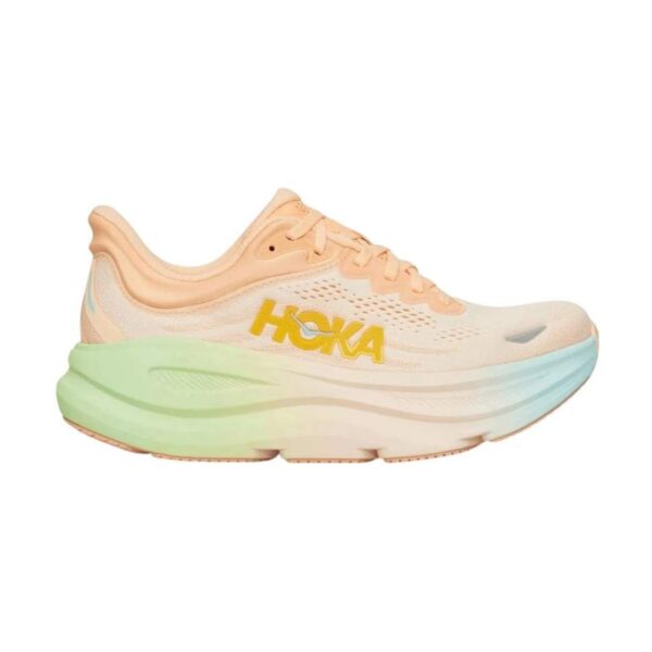 Hoka Bondi 9 Wide Frost Pale Tangerine | STYLO