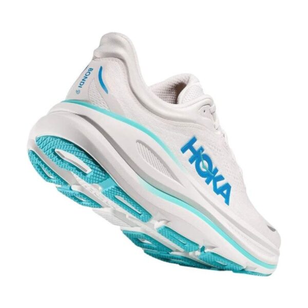 Hoka Bondi 9 Wide White/Blue | STYLO