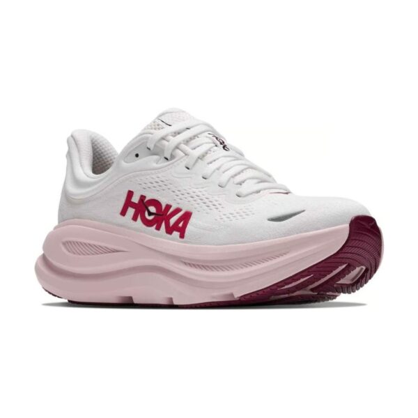 Hoka Bondi 9 Wide White / Pink Opal Hoka Bondi 9 Wide White / Pink Opal | STYLO