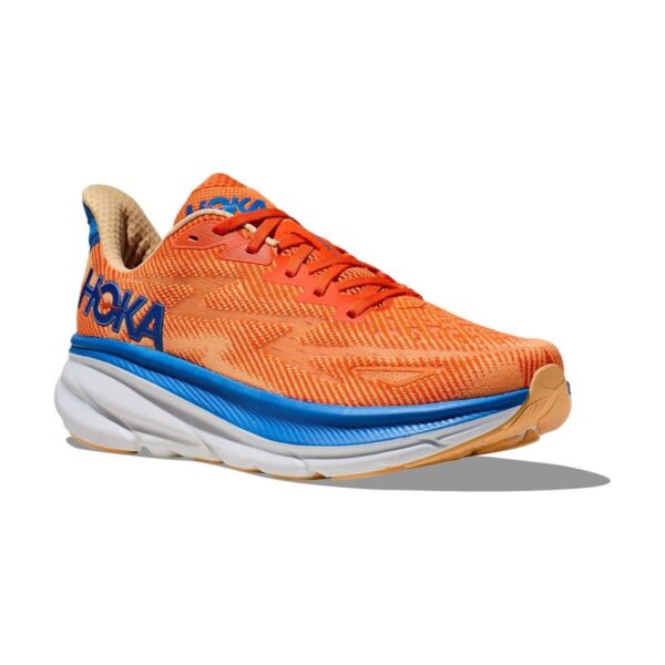 Hoka Clifton 9 Vibrant Orange/Impala | STYLO