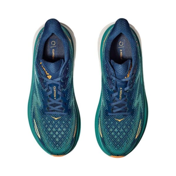 Hoka Clifton 9 Wide Black/Green | STYLO