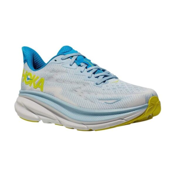 Hoka Clifton 9 Wide Ice Blue/Yellowish Hoka Clifton 9 Wide Ice Blue/Yellowish | STYLO