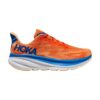 Hoka Clifton 9 Wide Vibrant Orange/Impala | STYLO