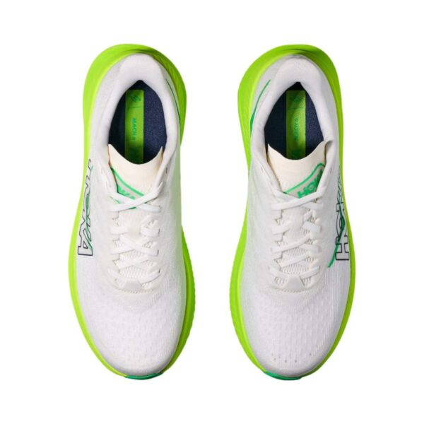 Hoka Mach 6 White/Neon Lime | STYLO