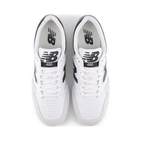 New Balance 480 White Black | STYLO