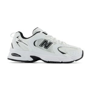 New Balance 530 White Black Details | STYLO