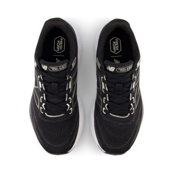 New Balance Fresh Foam 680v8 Black Light Gold Metallic | STYLO