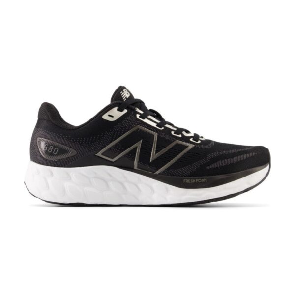 New Balance Fresh Foam 680v8 Black Light Gold Metallic | STYLO