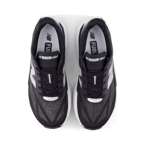 New Balance FuelCell Rebel v5 Black White Silver Metallic (Women) New Balance FuelCell Rebel v5 Black White Silver Metallic (Women) | STYLO