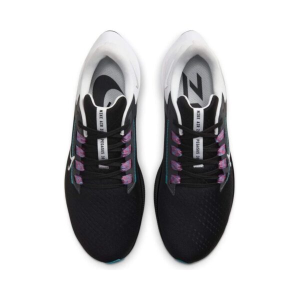 Nike Pegasus 38 Black Metallic Silver | STYLO