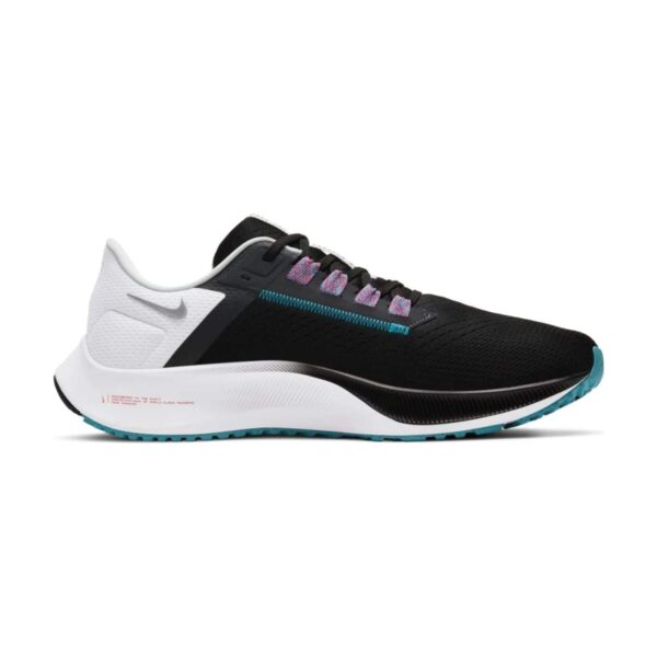 Nike Pegasus 38 Black Metallic Silver | STYLO