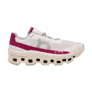 On Cloudmonster Running Shoes Ivory/Grenadine | STYLO