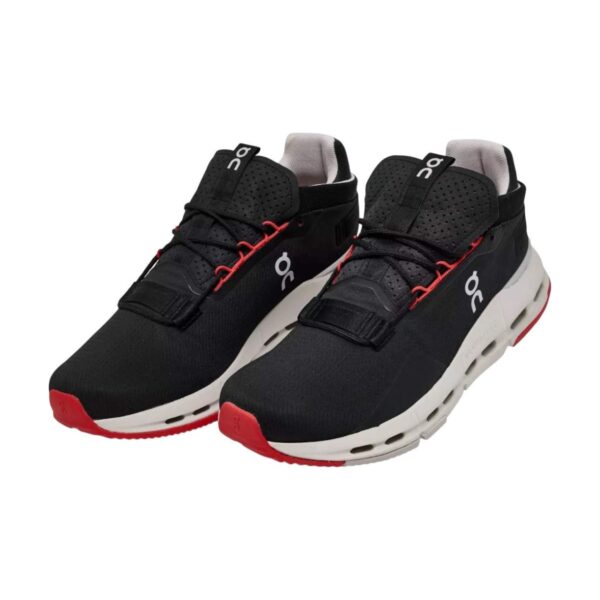 On Cloudnova 2 Running Shoes Black/Red | STYLO
