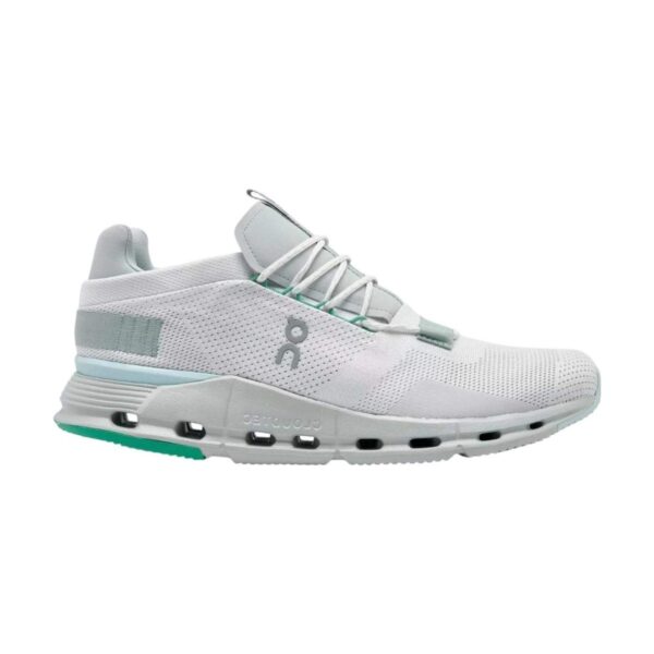 On Cloudnova Running Shoes Undyed White/Glacier | STYLO