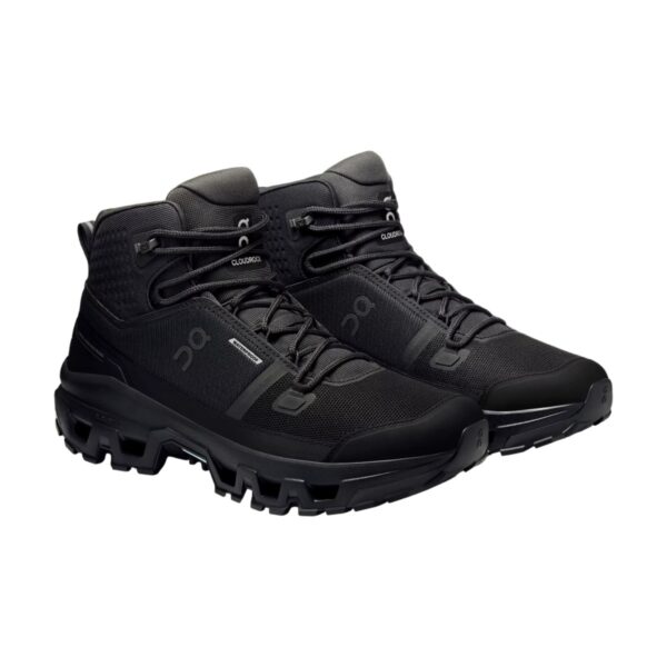 On Cloudrock Mid Waterproof Black On Cloudrock Mid Waterproof Black | STYLO
