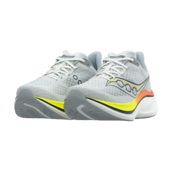 Saucony Endorphin Speed 5 – Street Running Shoes White/Lemon | STYLO