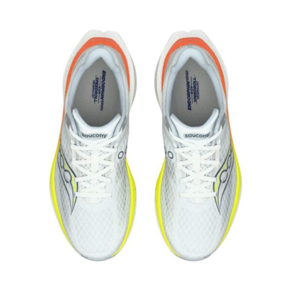 Saucony Endorphin Speed 5 – Street Running Shoes White/Lemon | STYLO
